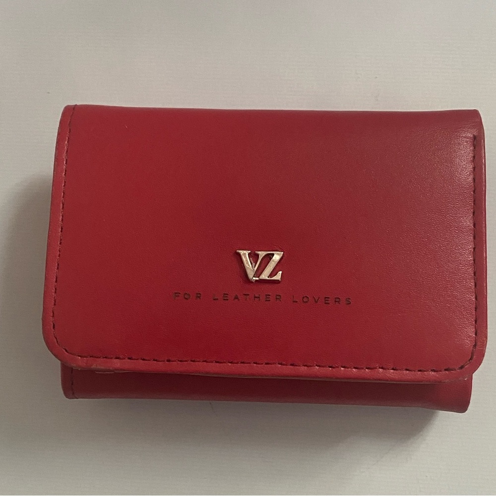 VZ Red Leather Wallet